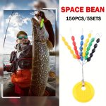 150PCS Rubber Float Stops Space Beans Oval Stopper Connector Line Buoys Fishing Bobber Float For Fishing Accessories
