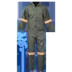 Dark Green Acid Resistant Conti Suit With Reflective