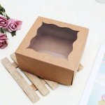 Confectionery Box Pvc Window 10X10X6.5CM