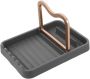 Heavy Duty Pot Lid & Spoon Rest Holder With Drip Tray Kitchen Utensil