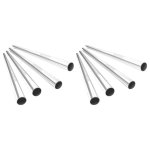 Source Direct - Stainless Steel Straight Straws - 2 X Boxes Of 4'S 8PC
