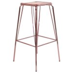 Metallic Wire Barstool - Gold