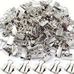 30PCS Silver Binder Clips Durable Iron Office Essentials For Organizing Papers Books And More - Ideal For Home School And Office