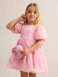 Elle Girls Organza Bow Dress - 10-12 Yrs Fairy Tale