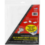 Transparent Adjustable Heavy Duty Plastic Book Covers 210MM X 275MM 10-PACK