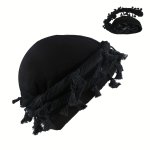 Silky Satin Lined Turban Headwrap For Men Hair Accessories For Men