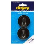 Dejay Rubber Bath Plug 2 Pack