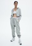 High-waisted Joggers - Light Turquoise