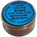 Barco Black Food Colour 10ML Blue Label