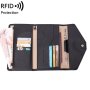 1655 Rfid Anti-magnetic Anti-theft Passport Bag Document Bag Card Bag Black