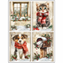 Tear Resistant Deco Print A6 Country Cosy Christmas