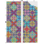 Colourful Cross Glasses Case 7 X 17CM