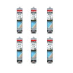 Pool Fix Transparent Blue Polymer Hybrid Sealant Adhesive 290ML 6PK