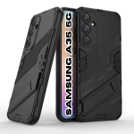 Cover For Samsung Galaxy A35 5G - Gm Dual Layer Military Kickstand Case
