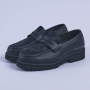 Jonathan D Penny Moc Pony Shoe Black - 9