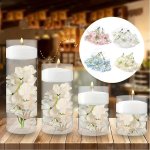 3PCS PACK Floating Hydrangea Flower Decorations Fake Flower For Candle Centerpieces Glass Vase Fillers For Home Wedding & Events