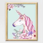 Adult Paint By Numbers With Frame - Unicorn Love