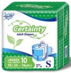 Certainty Unisex Super Absorbent Diapers Medium Adult Diapers – S 10 Pieces
