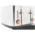 Boden Stark 4 Slice Stainless Steel Toaster