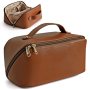 Large Capacity Cosmetic Bag Travel Cosmetic Storage Bag With Handle Portable Zipper Cosmetic Bag Toiletry Bag Makeup Bag Large With Compartments For