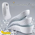 1 Pair Invisible Height Increase Insoles For Men Women Arch Support Memory Foam Shoe Pads