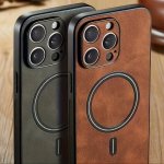 Suitable For Iphone 15 14 13 Pro Max 12 11 Pro Ultra-thin Luxury Matte Business Retro Faux Leather Shockproof Mobile Phone Case