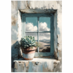 Tear Resistant Deco Print Succulent Sparrow