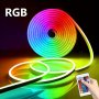 Rgb LED Strip 36V USB Powered Infrared Remote Control Color Changing 360 Flexible Decorative Light Strip For Indoor/outdoor Use Multi-color Wall Light Party Decor