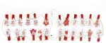 Advent Calendar String Lights LED Garland Christmas Tree Decoration For Indoor Use