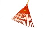 Rakes Fan Green Leaf Orange With Handle 22 Teeth