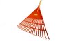 Rakes Fan Green Leaf Orange With Handle 22 Teeth