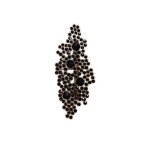 Diamante Wall Light – Black Amber Clear
