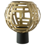 Metal Sculpture Candle Holder 30 Cm X 30 Cm X 34 Cm