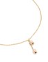 Waterproof Gold Plated Stainless Steel Pink Tulips Pendant Necklace