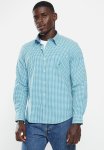 NAUTICA Long Sleeve Rich Teal Gingham - Teal