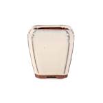 Assorted Glazed Cascade Pots 6 X 6 X 9CM - Ivory Square With Rounded Lip