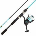 Fishing Rod And Reel Combo - 6FT 2-PIECE Breakline Series Spin Cast Spinning Reel And Fiberglass Collapsible Fishing Pole With E