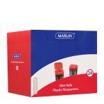 Marlin Plastic Sharpeners 24'S 1 Hole With Container For Shavings