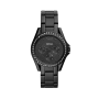 Fossil Riley Black Plated Stainless Steel Multi-dial Bracelet Watch