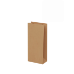 SO5 Brown Self-opening Food Paper Bags For Popcorn Or Lunch - 50 Piece