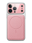 Fauxleathershield Magnetic Hard Phone Case Compatible With Iphone 15 16 17