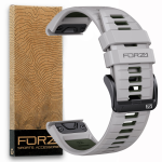 Elite 22MM Easyfit Two-tone Watch Strap - Garmin - Fog Grey army