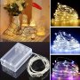 30/50/100 LED Battery Powered LED Copper Wire Fairy String Lights For Garden Outdoor Party Christmas Decor Battery Powered No Plug