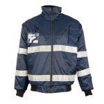Pioneer Jacket Bunny Zip Off Sleeve Navy Large