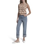 Zig Zag Sweater -teak eggnog peach Spritz