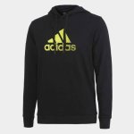 Adidas Mens Hoodie Bl Ft HD Swt Black Lime
