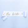 The Bride" Sash - White