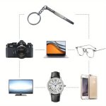 1 5PCS Glasses Screwdriver Three-in-one Multi-function Keychain Pendant Portable Repair Tool
