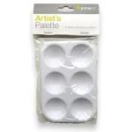 Paint Pallet Plastic 6 Well