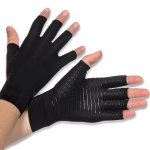 Copper Gloves For Women & Men Fingerless Breathable And Moisture Wicking Compression Gloves